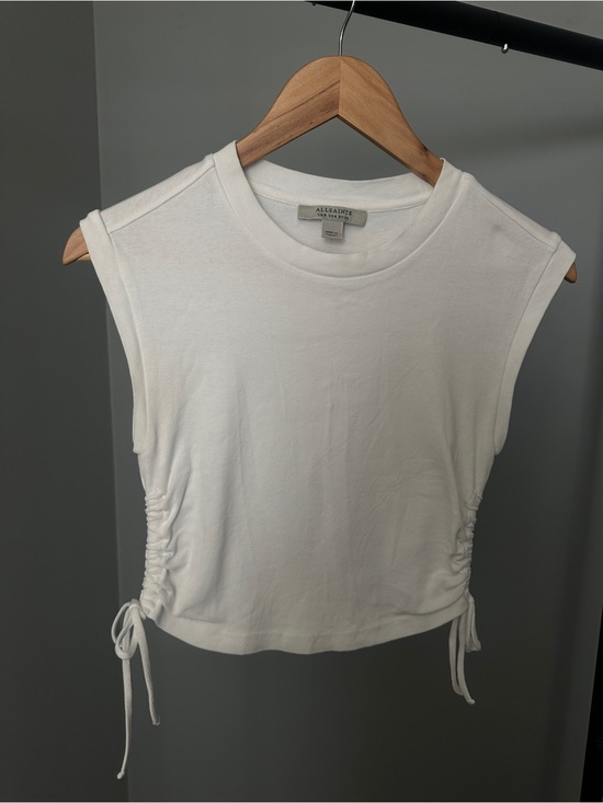 All Saints Tops - AllSaints White Adjustable Side Tank